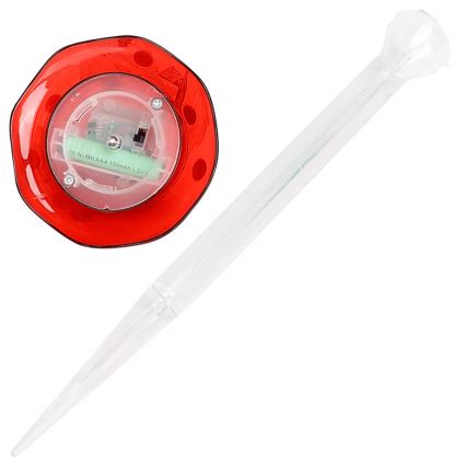 Aigostar - LED Solárne svietidlo LED/0,006W/1,2V 100 mAh 2700K IP44 červená