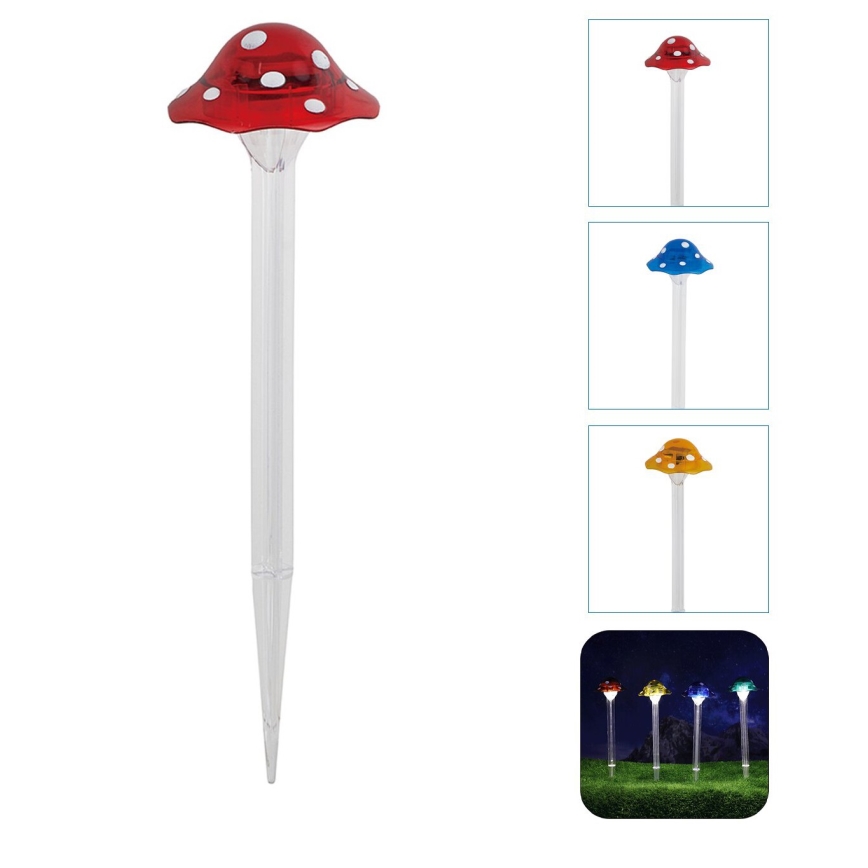Aigostar - LED Solárne svietidlo LED/0,006W/1,2V 100 mAh 2700K IP44 červená