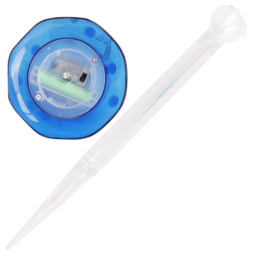 Aigostar - LED Solárne svietidlo LED/0,006W/1,2V 100 mAh 2700K IP44 modrá