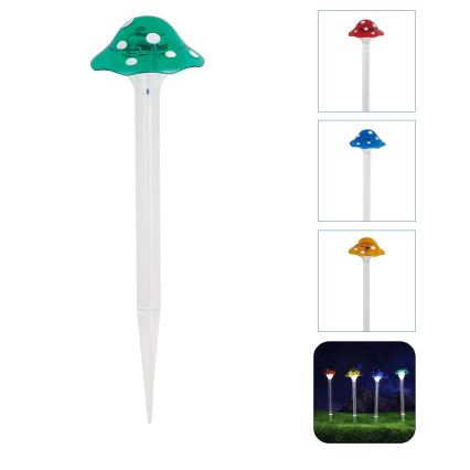 Aigostar - LED Solárne svietidlo LED/0,006W/1,2V 100 mAh 2700K IP44 zelená