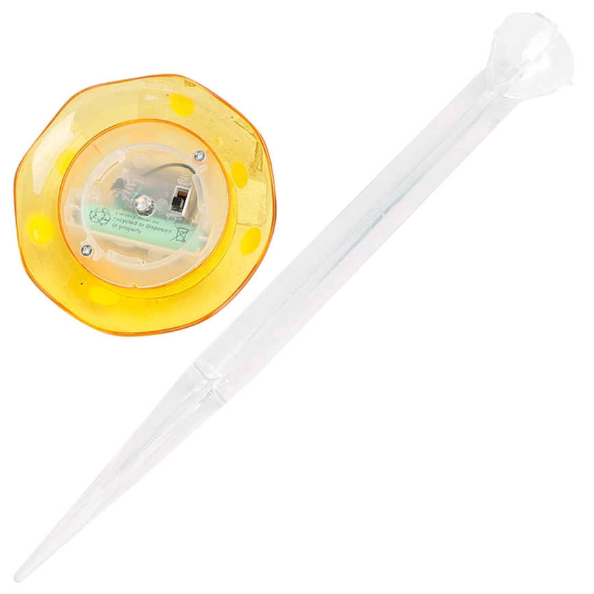 Aigostar - LED Solárne svietidlo LED/0,006W/1,2V 100 mAh 2700K IP44 žltá