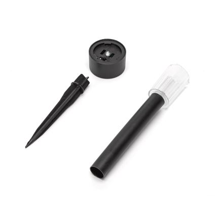 Aigostar - LED Solárne svietidlo so senzorom soumraku LED/0,006W/1,2V 40 mAh 29,5 cm čierna 6500K IP44