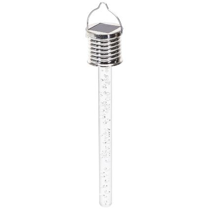 Aigostar - LED Solárne svietidlo LED/0,006W/1,2V chróm 2700K IP44 40 mAh
