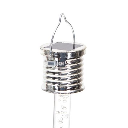 Aigostar - LED Solárne svietidlo LED/0,006W/1,2V chróm 40 mAh 6500K IP44