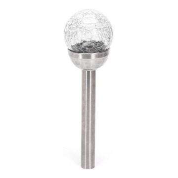 Aigostar - LED solárne svietidlo LED/2V 6500K IP44 40 mAh strieborné