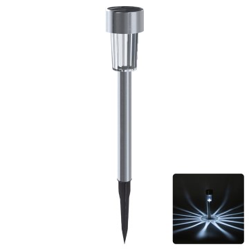 Aigostar - LED solárne svietidlo LED/2V IP44 40 mAh matný chróm