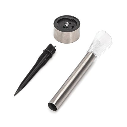 Aigostar - LED solárne svietidlo LED/2V IP44 40 mAh matný chróm