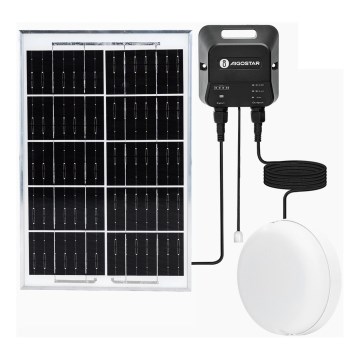 Aigostar - LED solárne svietidlo LED/70W/12V 6000 mAh 6500K IP65 pr. 20,5 cm + diaľkové ovládanie