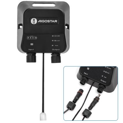 Aigostar - LED Solárne svietidlo LED/70W/12V 6000 mAh 6500K pr. 20,5 cm + diaľkové ovládanie