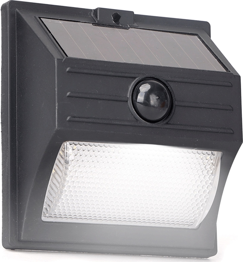 Aigostar - LED solárne svietidlo so senzorom LED/3,7V 6500K 500 mAh IP65 čierna