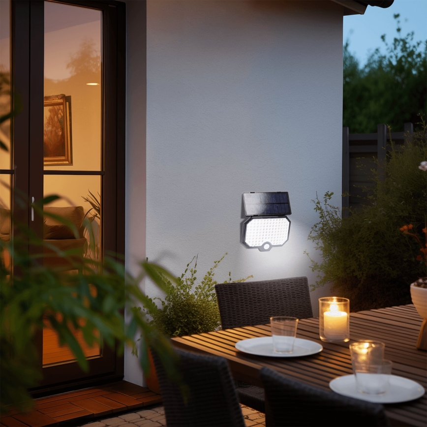 Aigostar - LED Solárne svietidlo so senzorom pohybu LED/2,4W/3,7V IP65