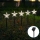 Aigostar - LED Solárne vianočné svietidlo LED/0,054W/1,2V 1m IP65 800 mAh studená biela