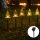 Aigostar - LED Solárne vianočné svietidlo LED/0,054W/1,2V 1m IP65 teplá biela