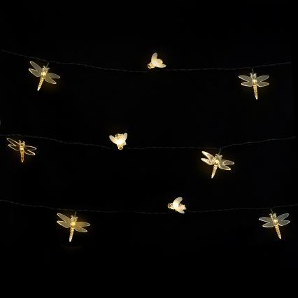 Aigostar - Solárna dekoratívna LED reťaz 50×LED/8 režimov 10 m 800 mAh IP65 teplá biela