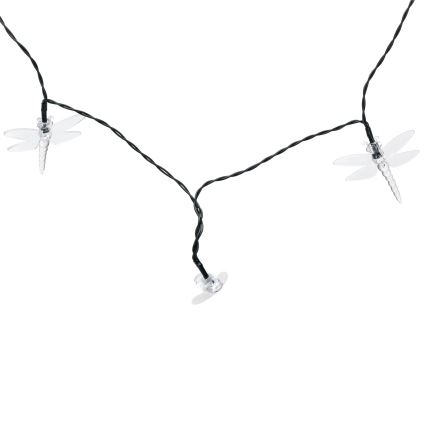 Aigostar - LED solárny dekoratívny svetelný reťazec 50xLED/8 funkcií 10 m 800 mAh IP65 teplá biela