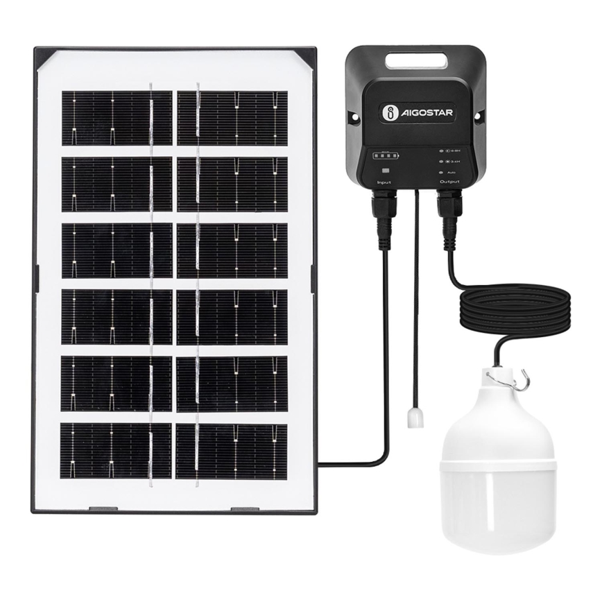 Aigostar - LED Solárny luster LED/35W/12V 3000 mAh 6500K pr. 10 cm + diaľkové ovládanie