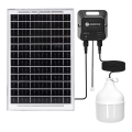Aigostar - LED solárny luster LED/70W/12V 6000 mAh 6500K IP65 priemer 12 cm + diaľkové ovládanie
