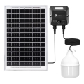 Aigostar - LED solárny luster so senzorom LED/70W/12V 6000 mAh 6500K IP65 priemer 12 cm + diaľkové ovládanie