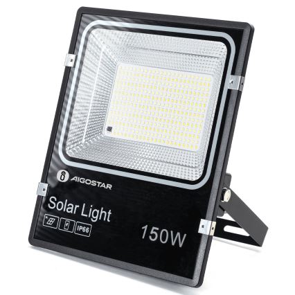 Aigostar - LED solárny reflektor LED/150W/3,2V 3000mAh 3000K/4000K/6500K IP66 + diaľkové ovládanie
