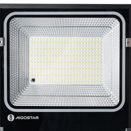 Aigostar - LED solárny reflektor LED/150W/3,2V 3000mAh 3000K/4000K/6500K IP66 + diaľkové ovládanie