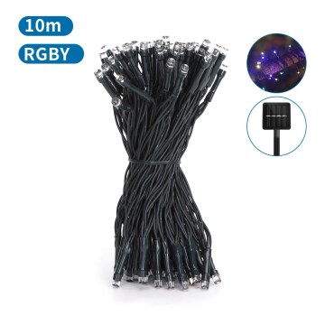 Aigostar - LED solárny reťaz 100xLED/8 funkcií 12m IP65 multicolor