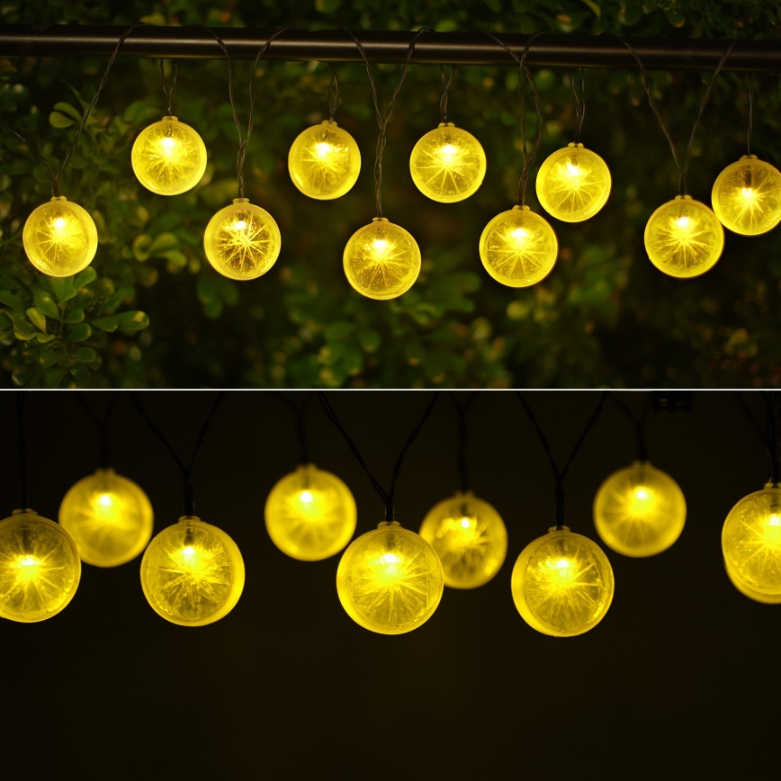 Aigostar - LED solárny reťazec 10xLED/3,8m IP44 600 mAh teplá biela