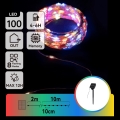 Aigostar - LED Solárny vianočný reťazec 100xLED/8 funkcií 12m IP65 viacfarebný 800 mAh