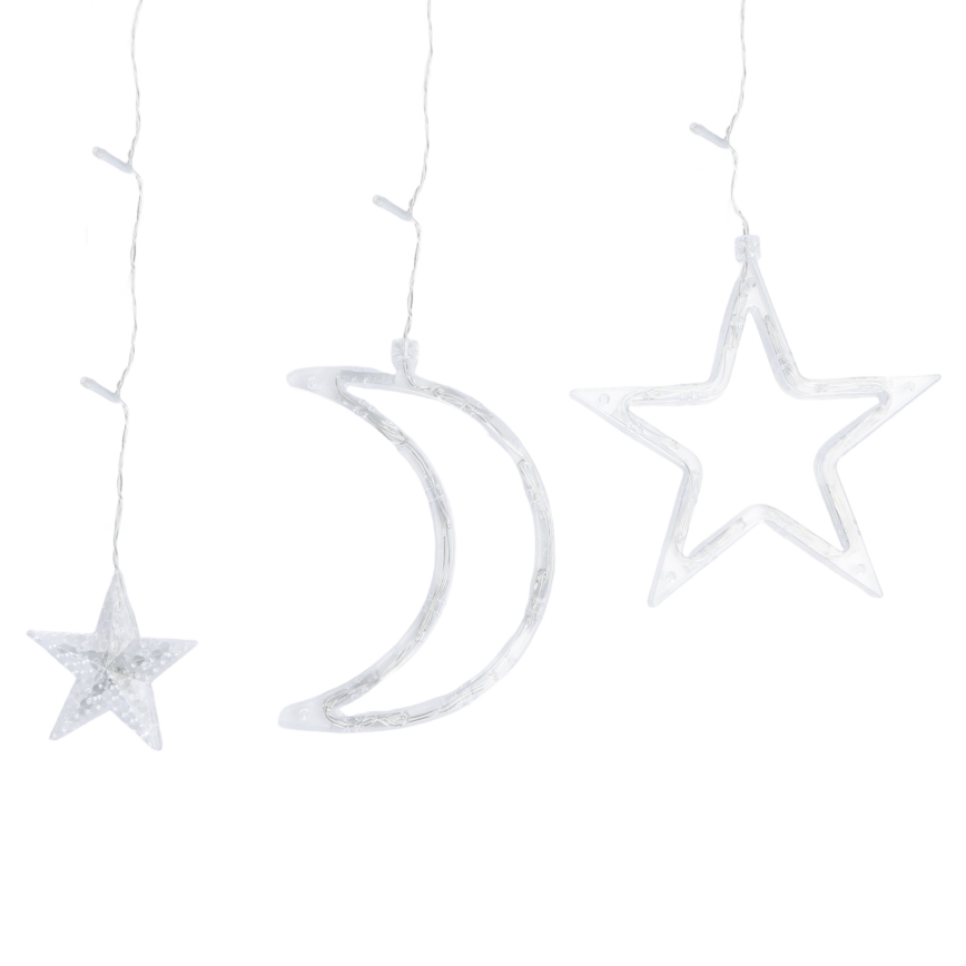 Aigostar - LED solárny  reťazec 120xLED/8 režimov 3x0,6m 500 mAh IP65 studená biela