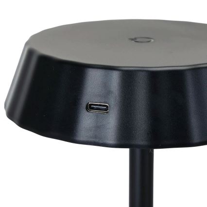 Aigostar - LED Stmievateľná stolná lampa AMBIENT LED/2,4W/5V 3000-6500K čierna 2000 mAh