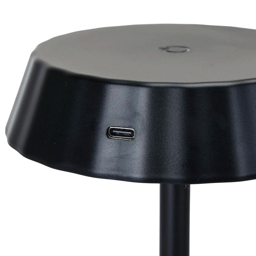 Aigostar - LED Stmievateľná stolná lampa AMBIENT LED/2,4W/5V 3000-6500K čierna 2000 mAh