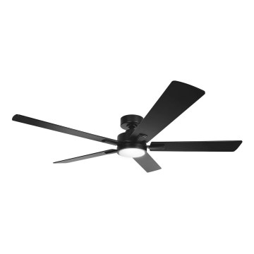 Aigostar - LED Stmievaný stropný ventilátor LED/20W/230V 2700-6500K 132cm čierny + diaľkové ovládanie