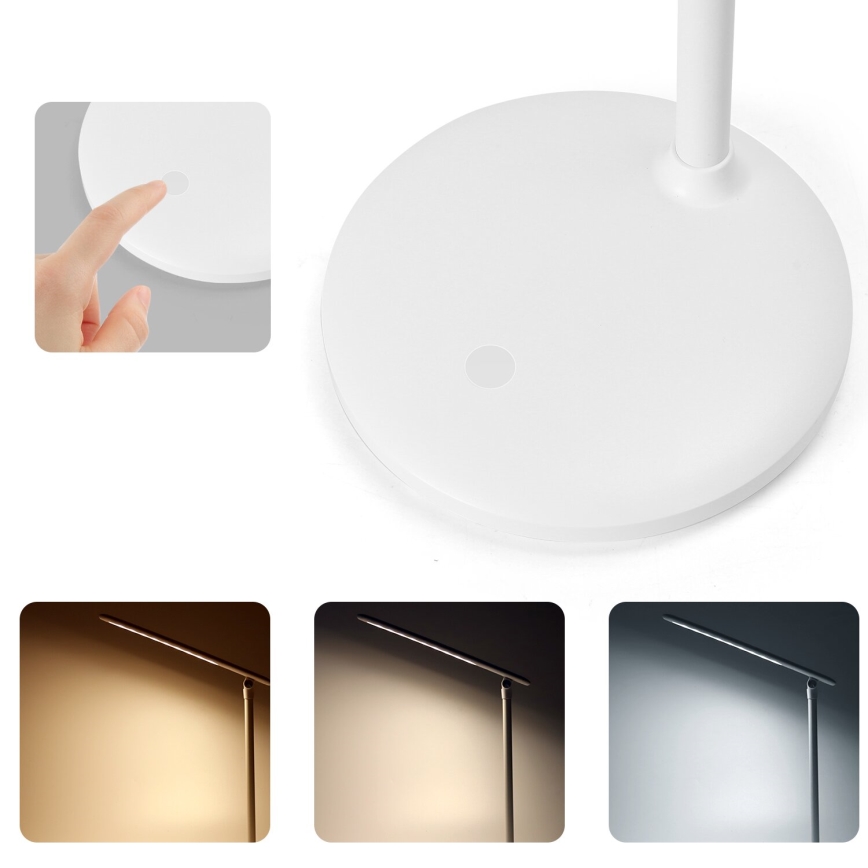 Aigostar - LED Stmievateľná nabíjacia dotyková stolná lampa LED/3W/5V 2700/4000/6500K 1800 mAh