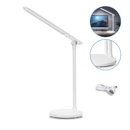 Aigostar - LED Stmievateľná nabíjacia dotyková stolná lampa LED/3W/5V 2700/4000/6500K 1800 mAh