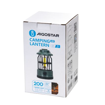 Aigostar -  LED Stmievateľná nabíjacia kempingová baterka LED/2,87W/3,7V