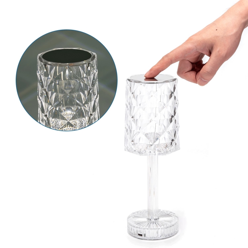 Aigostar - LED Stmievateľná nabíjacia stolná lampa LED/1W/5V 2700/4000/6500K 1800mAh 26 cm