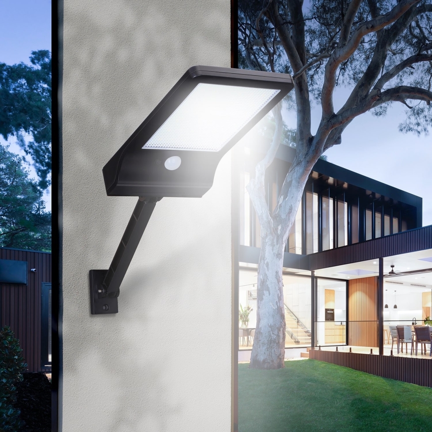 Aigostar - LED Stmievateľná solárna lampa so senzorom LED/2,3W/5,5V IP65 1800 mAh + diaľkové ovládanie