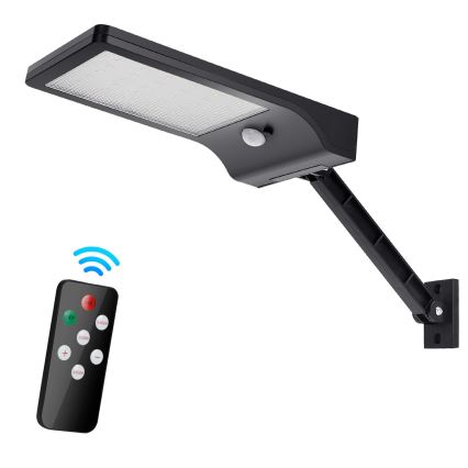 Aigostar - LED Stmievateľná solárna lampa so senzorom LED/2,3W/5,5V IP65 1800 mAh + diaľkové ovládanie