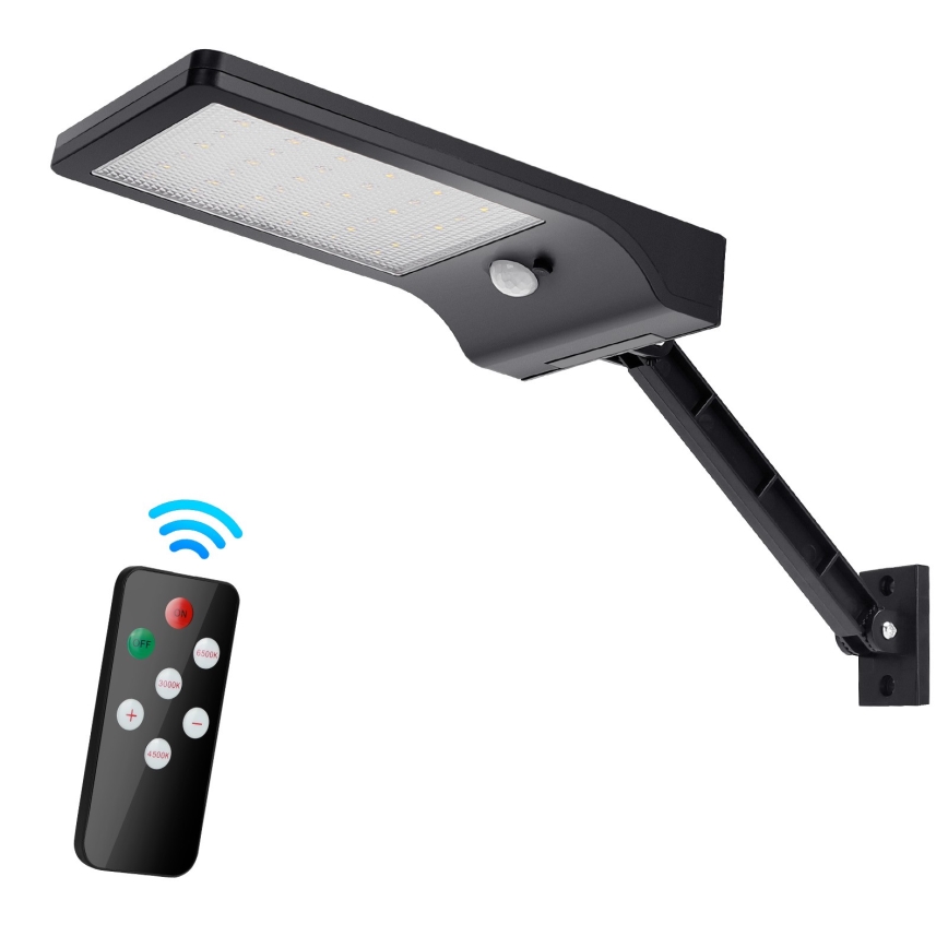 Aigostar - LED Stmievateľná solárna lampa so senzorom LED/2,3W/5,5V IP65 1800 mAh + diaľkové ovládanie