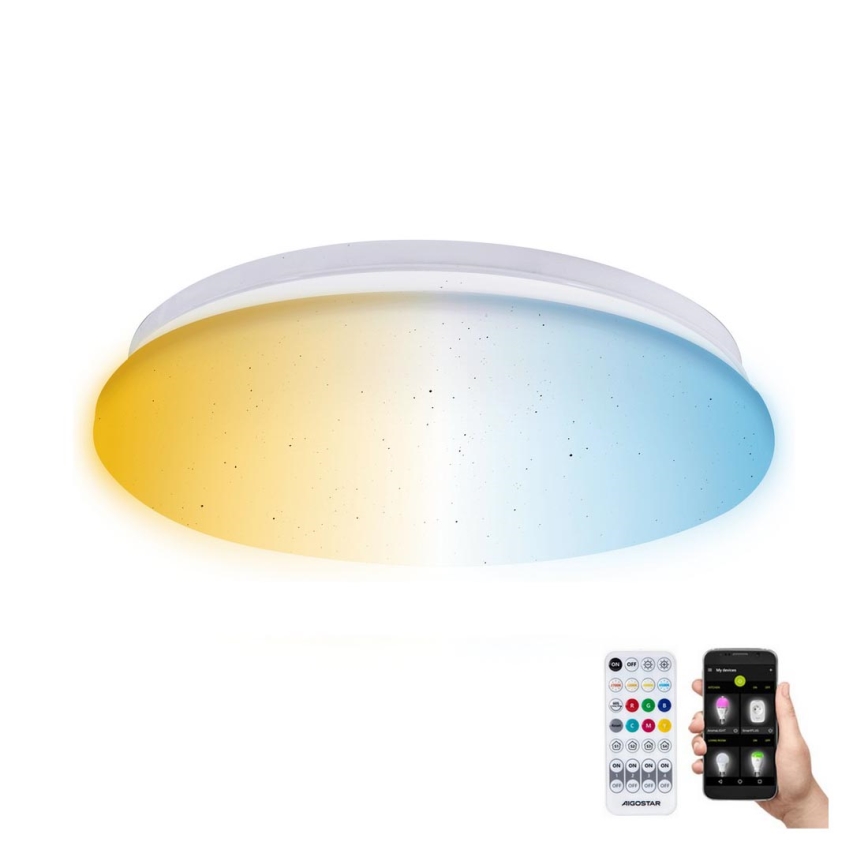 Aigostar - LED Stmievateľné kúpeľňové stropné svietidlo MESH Smart LED/12W/230V 3000-6500K IP44 + diaľkové ovládanie