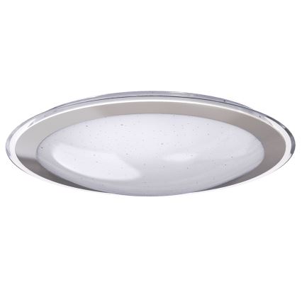 Aigostar - LED stmievateľné stropné svietidlo 30 W / 230 V, 2700–6500 K, priemer 42,9 cm, chróm + diaľkové ovládanie