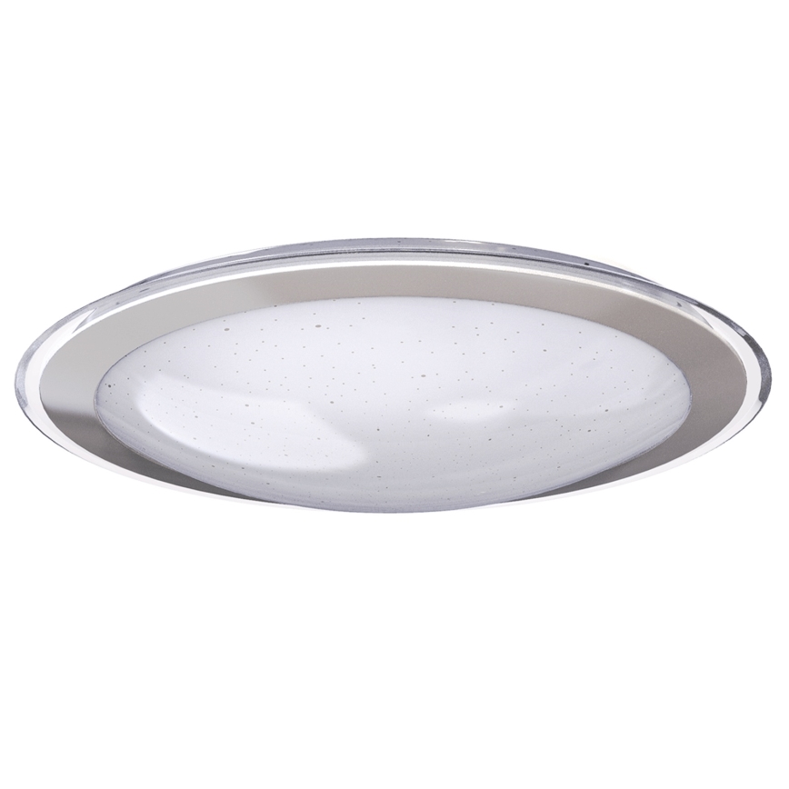 Aigostar - LED stmievateľné stropné svietidlo 30 W / 230 V, 2700–6500 K, priemer 42,9 cm, chróm + diaľkové ovládanie