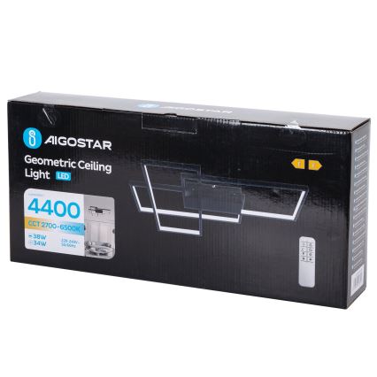 Aigostar - LED Stmievateľné stropné svietidlo LED/38W/230V 2700-6500K + diaľkové ovládanie