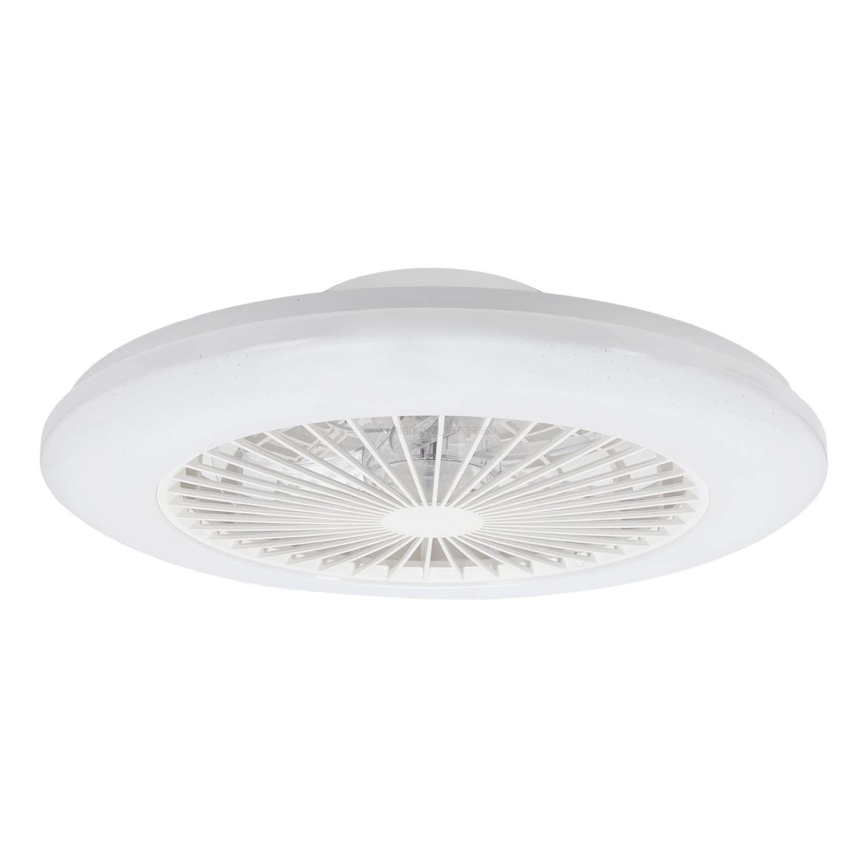 Aigostar - LED stmievateľné stropné svietidlo s ventilátorom LED/40W/230V 2700-6500K pr. 48,5 cm biela + diaľkové ovládanie