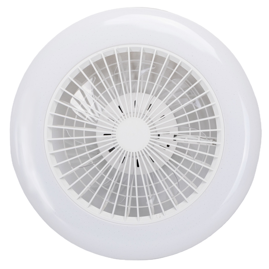 Aigostar - LED Stmievateľné stropné svietidlo s ventilátorom MESH LED/40W/230V 2700-6500K biela + diaľkové ovládanie