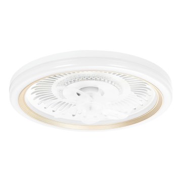 Aigostar - LED Stmievateľné stropní ventilátor LED/40W/230V 2700/4000/6500K pr. 50 cm + diaľkové ovládanie biela