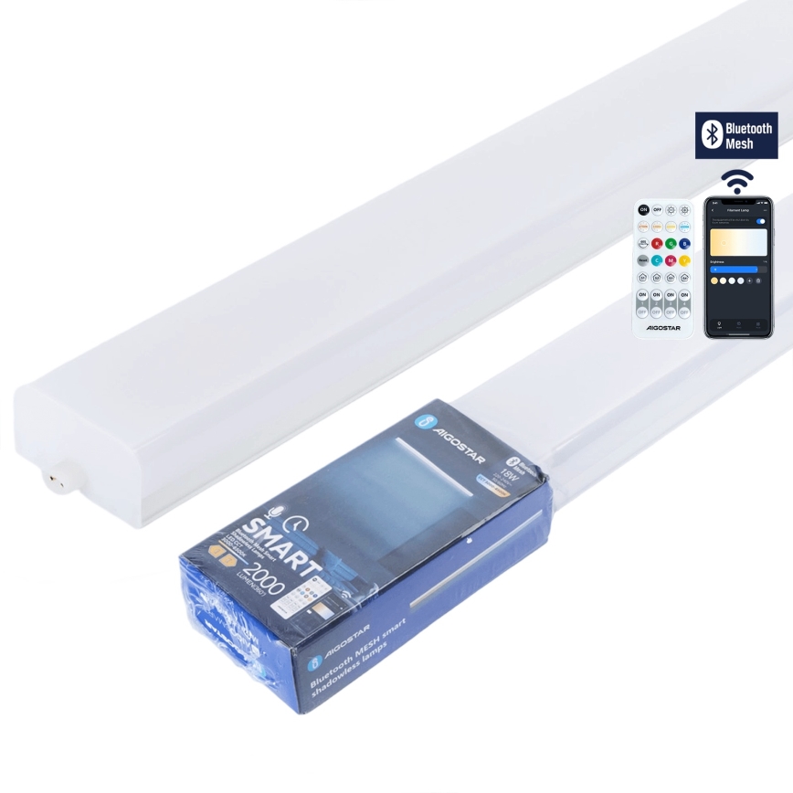 Aigostar - Stmievateľné LED žiarivkové svietidlo MESH LED/18W/230V 3000-6500K + diaľkové ovládanie