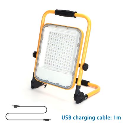 LED pracovné svetlo stojí na sklopnej nohe. Svetlo je vybavené mnohými LED diódami. Súčasťou je USB nabíjací kábel s dĺžkou 1 m.