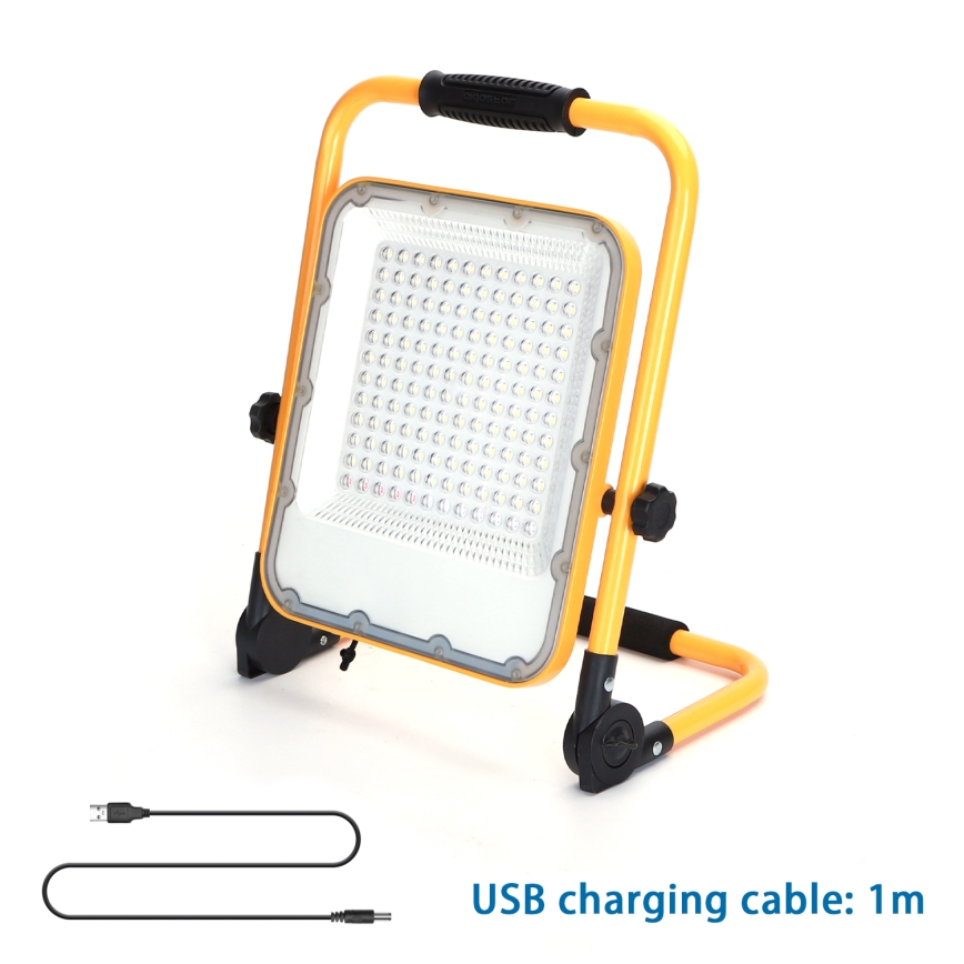 LED pracovné svetlo stojí na sklopnej nohe. Svetlo je vybavené mnohými LED diódami. Súčasťou je USB nabíjací kábel s dĺžkou 1 m.