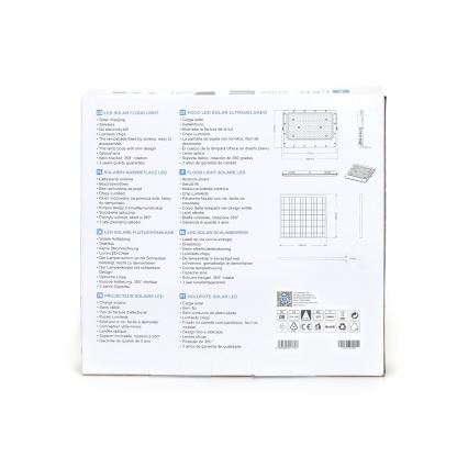 Aigostar - LED Stmievateľný solárny reflektor LED/200W/3,4V 20000 mAh IP65 + diaľkové ovládanie