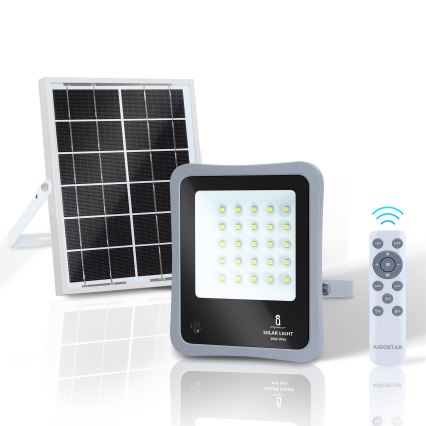 Aigostar - LED Stmievateľný solárny reflektor LED/30W/3,2V 20000 mAh IP67 + DO
